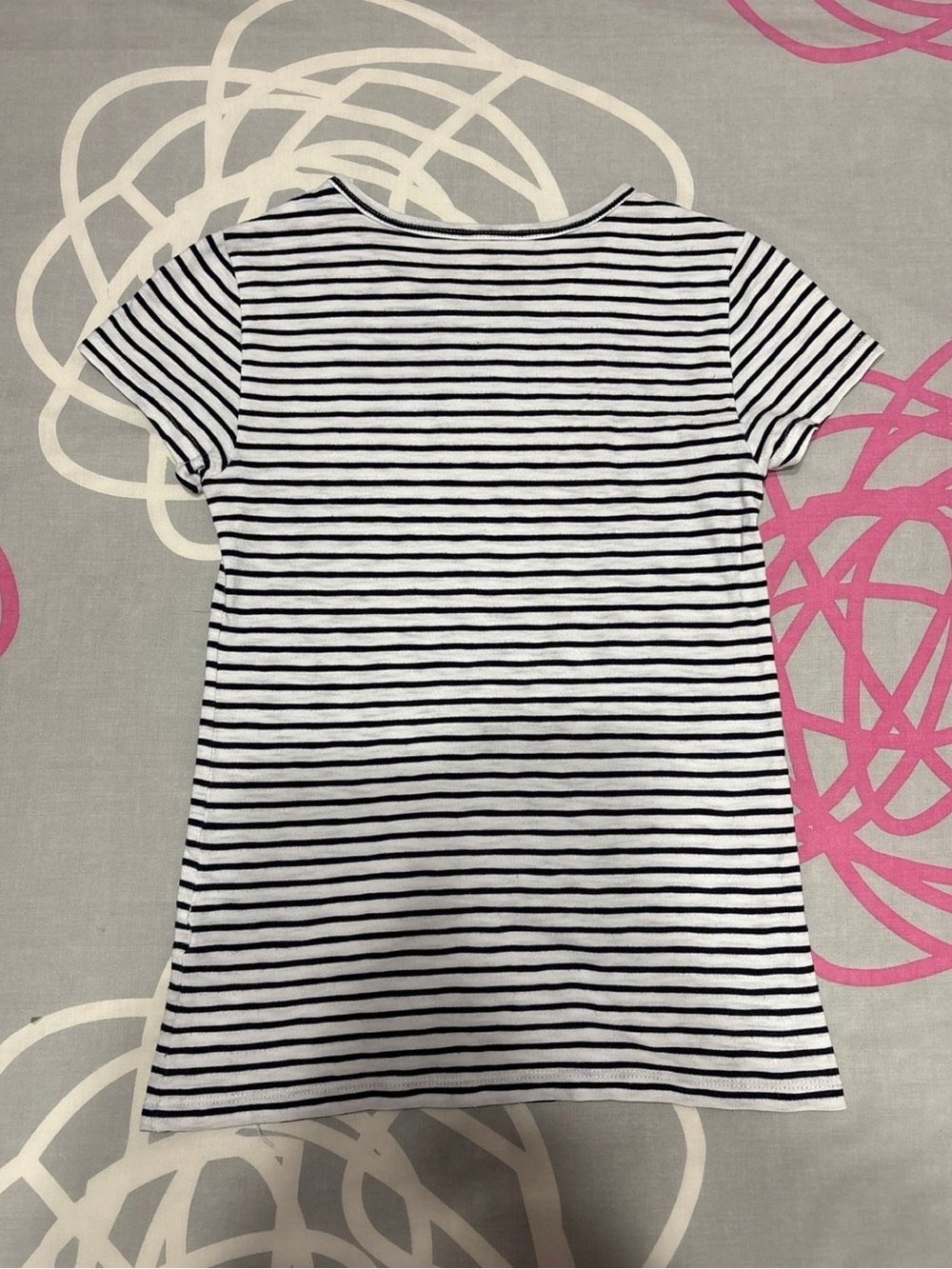 J.Crew Studio Crew Black and White Striped Tee - Picture 3 of 3